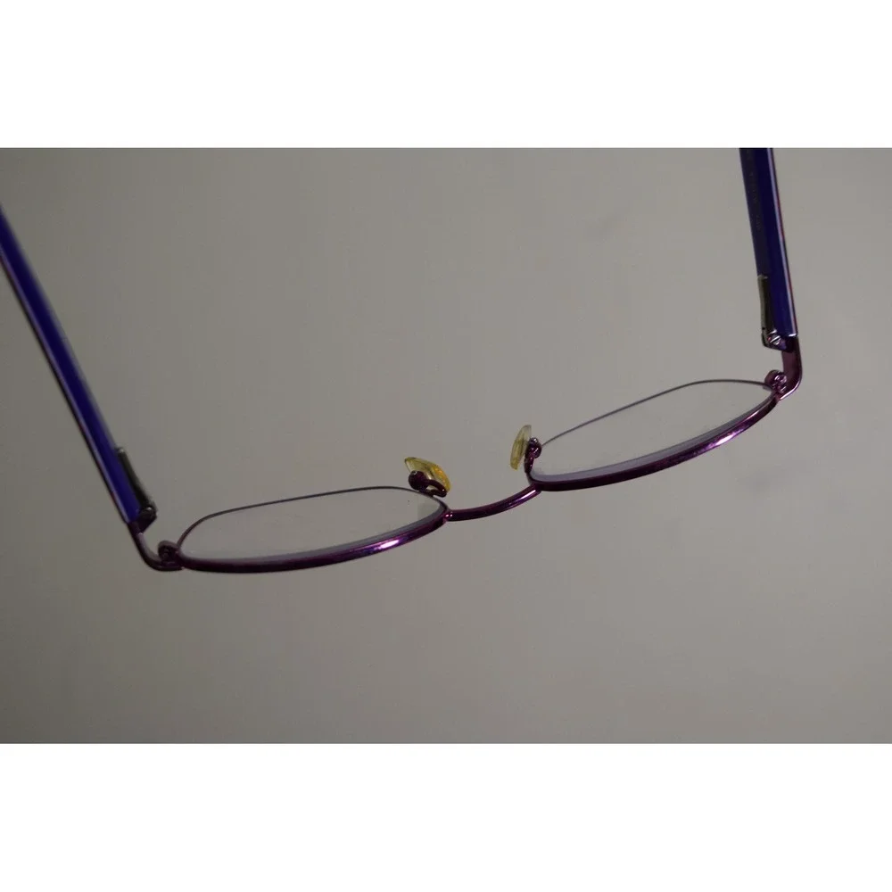 Marchon NYC Marissa Junior 664 Rectangle Purple Red Hearts Eyeglasses 47 16 130